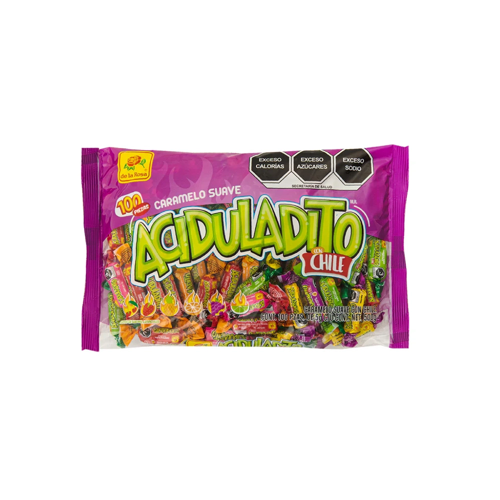 Caramelo Aciduladito Suave 100 pzas