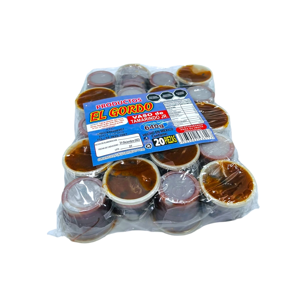 El Gordo Vaso Jr 20 pzas