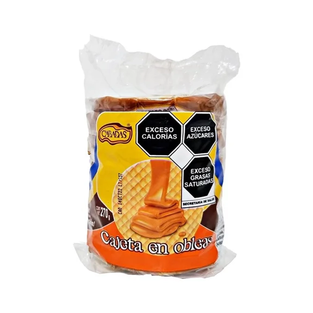 Oblea Cajeta Economica 10 pzs de 27 g