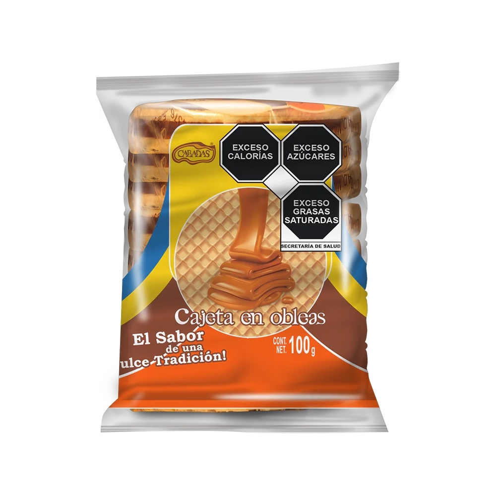 Oblea Cajeta Mini 10 pzs de 10 g