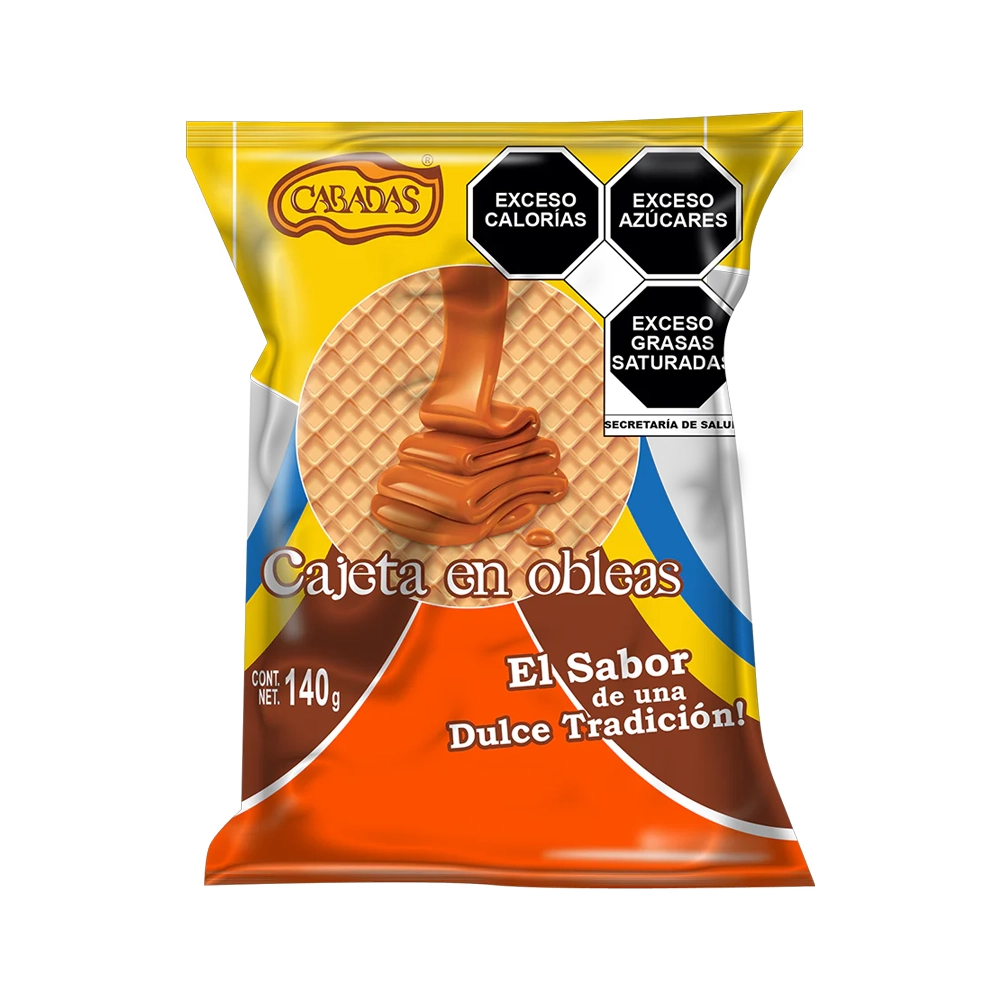 Oblea Cajeta Mini Bolsa 20 pzs de 7 g