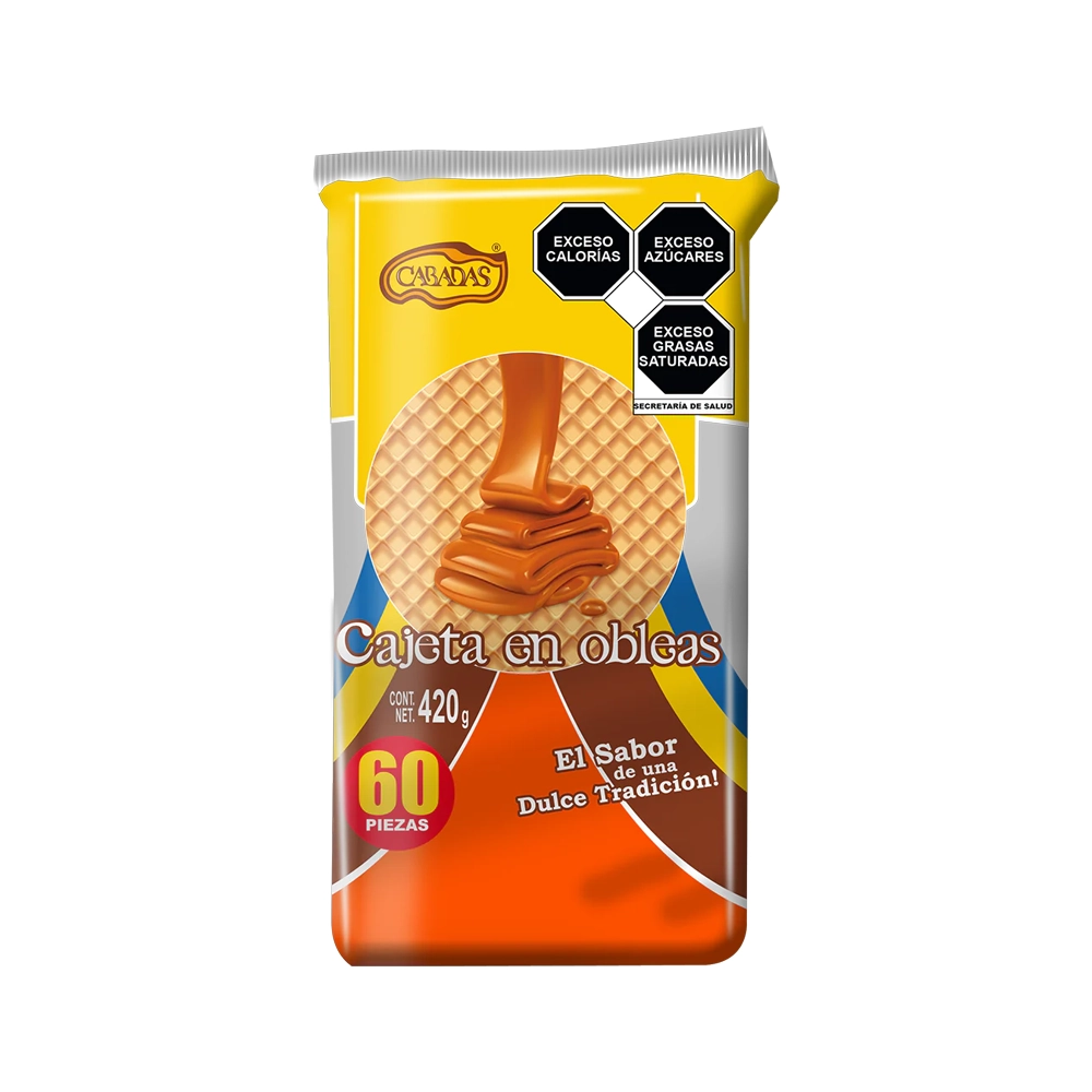 Oblea Cajeta Mini Estuche 60 pzs de 7 g