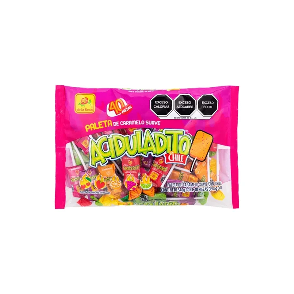 Paleta Suave Acidulada 40 pzas